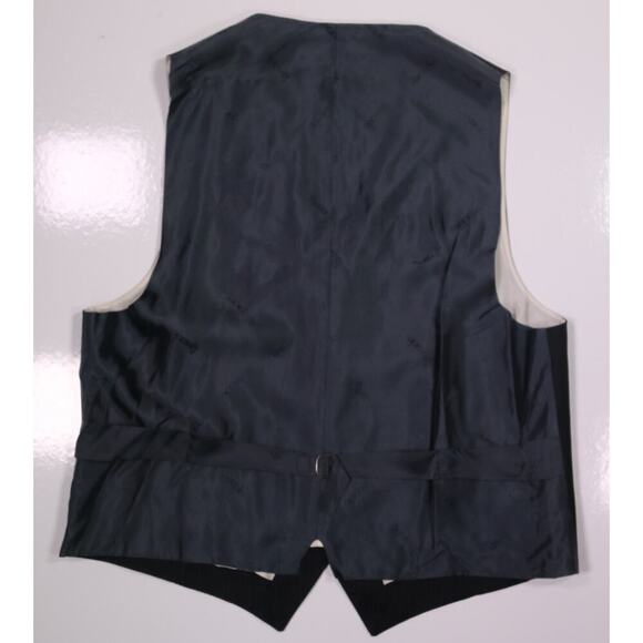 Ravazzolo Navy Blue Striped Suit Vest Gilet 44L - Picture 4 of 5